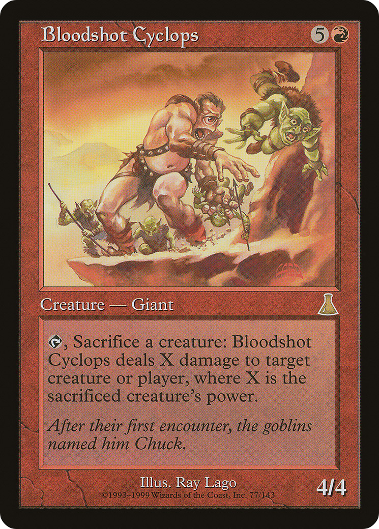 Bloodshot Cyclops (UDS-077) [Urza's Destiny] Foil