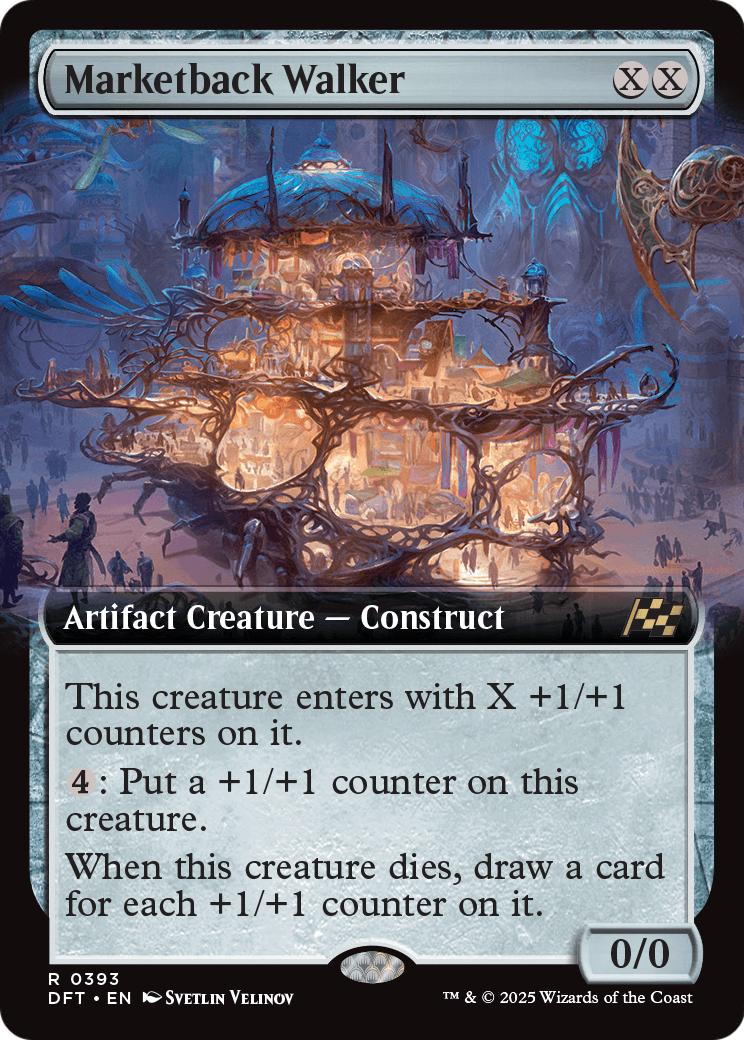 Marketback Walker (Extended Art) (DFT-393) [Aetherdrift] Foil