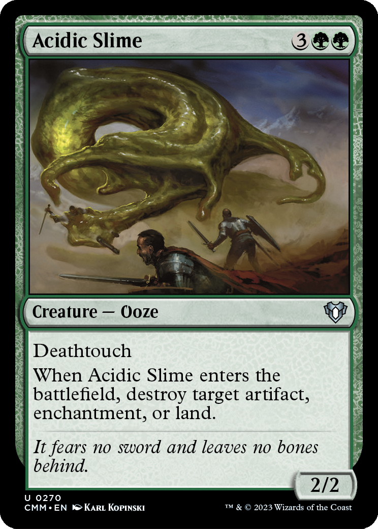 Acidic Slime (CMM-270) [Commander Masters] Foil