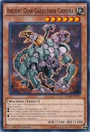 Ancient Gear Gadjiltron Chimera (Common) (SDGR-EN012) - Structure Deck: Geargia Rampage 1st Edition