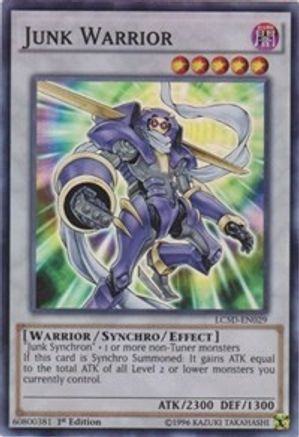 Junk Warrior (Super Rare) (LC5D-EN029) - Legendary Collection 5D's 1st Edition