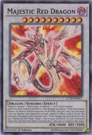Majestic Red Dragon (Super Rare) (LC5D-EN071) - Legendary Collection 5D's 1st Edition