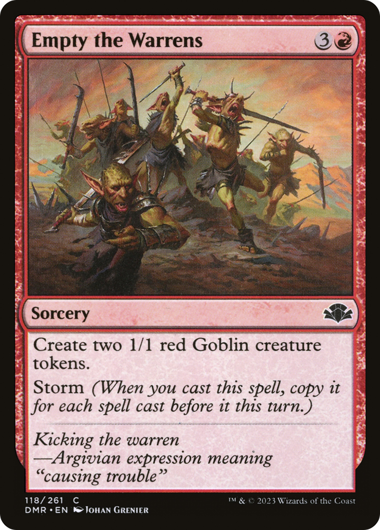 Empty the Warrens (DMR-118) [Dominaria Remastered]