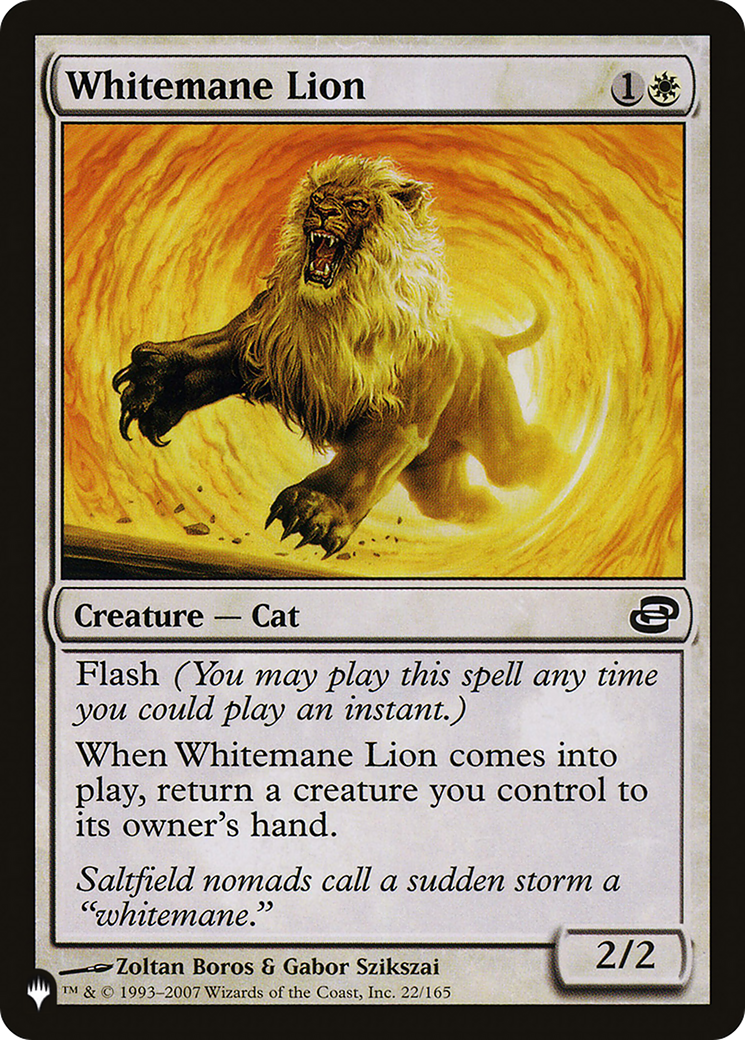 Whitemane Lion (PLC) (LIST-22/165) [The List]