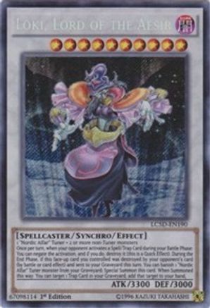 Loki, Lord of the Aesir (Secret Rare) (LC5D-EN190) - Legendary Collection 5D's 1st Edition