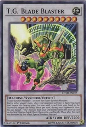 T.G. Blade Blaster (Super Rare) (LC5D-EN215) - Legendary Collection 5D's 1st Edition