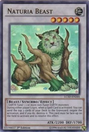 Naturia Beast (Ultra Rare) (LC5D-EN244) - Legendary Collection 5D's 1st Edition
