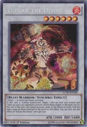 Vulcan the Divine (Secret Rare) (LC5D-EN249) - Legendary Collection 5D's 1st Edition