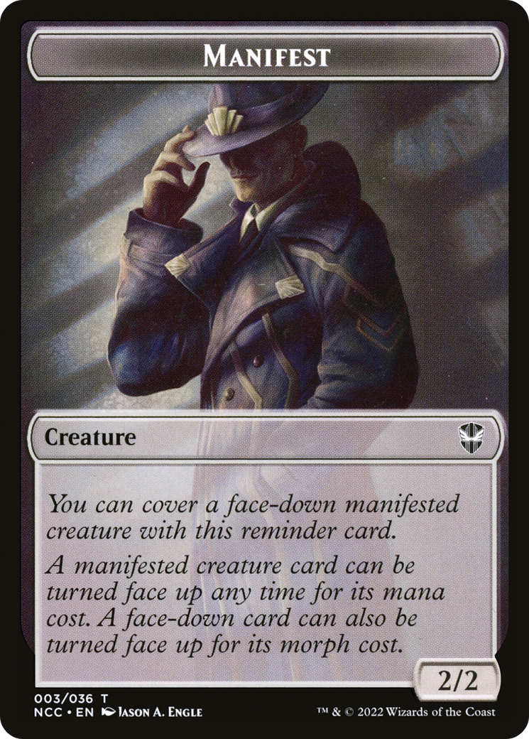 Manifest (TNCC-003) [New Capenna Commander Tokens] Foil