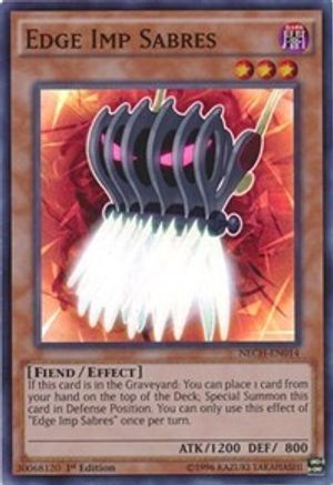 Edge Imp Sabres (Super Rare) (NECH-EN014) - The New Challengers 1st Edition