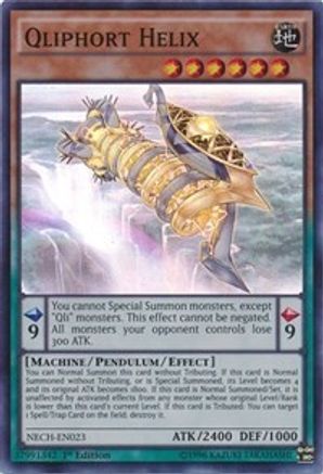 Qliphort Helix (Super Rare) (NECH-EN023) - The New Challengers 1st Edition