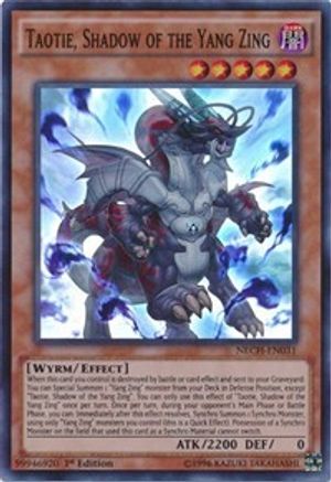 Taotie, Shadow of the Yang Zing (Super Rare) (NECH-EN031) - The New Challengers Unlimited