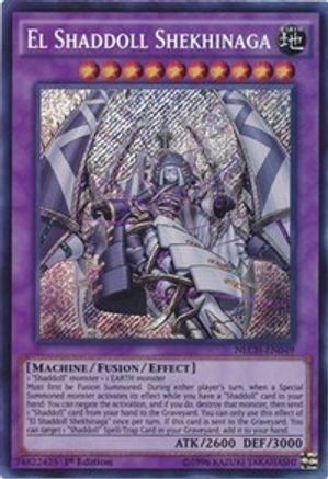 El Shaddoll Shekhinaga (Secret Rare) (NECH-EN049) - The New Challengers 1st Edition