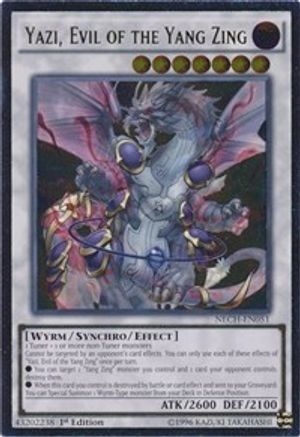 Yazi, Evil of the Yang Zing (Ultimate Rare) (NECH-EN051) - The New Challengers Unlimited