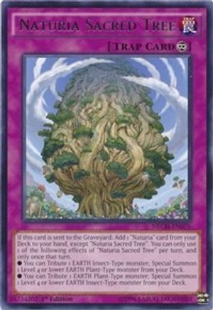 Naturia Sacred Tree (Rare) (NECH-EN076) - The New Challengers Unlimited