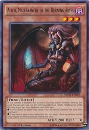 Alich, Malebranche of the Burning Abyss (Rare) (NECH-EN083) - The New Challengers 1st Edition