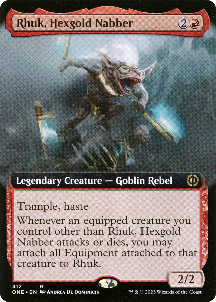 Rhuk, Hexgold Nabber (Extended Art) (ONE-412) [Phyrexia: All Will Be One]