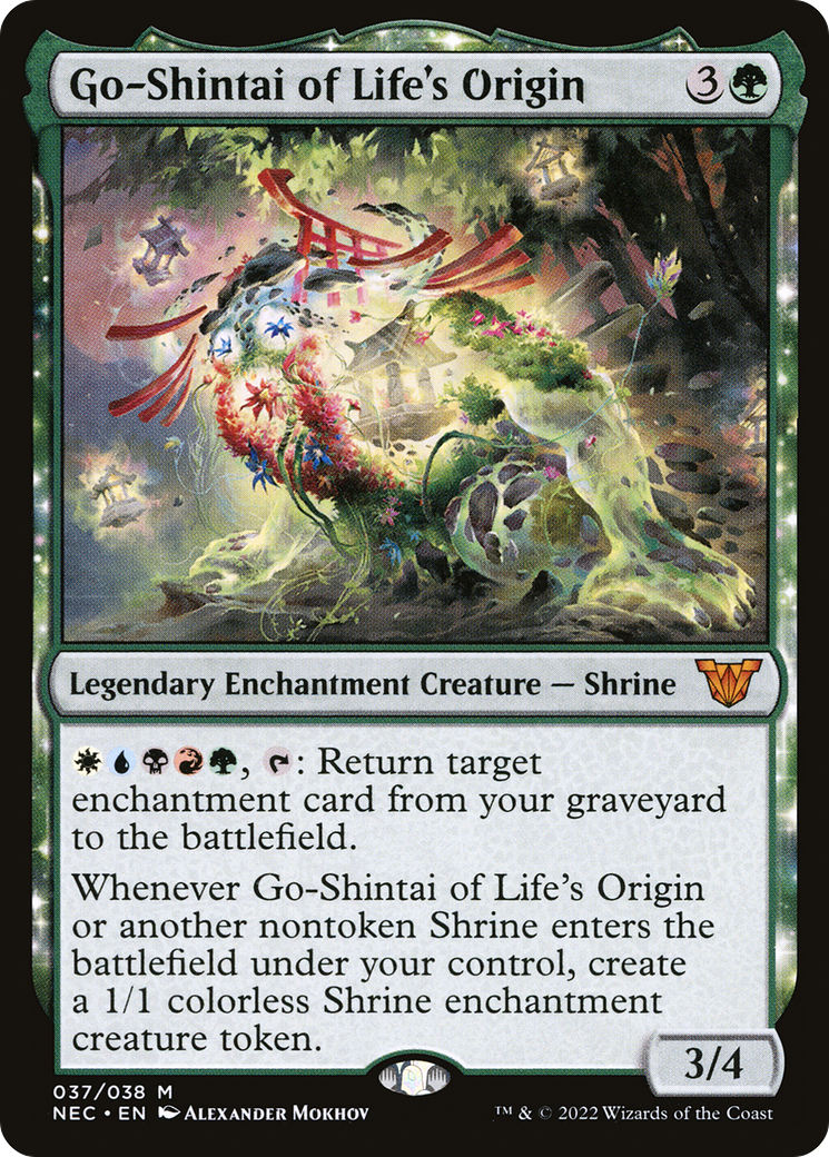 Go-Shintai of Life's Origin (NEC-037) [Neon Dynasty Commander]