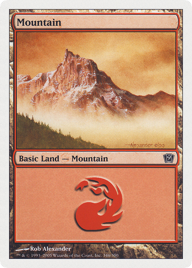 Mountain (9ED-346) [9th Edition] Foil