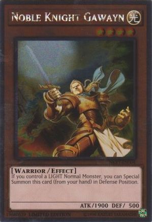 Noble Knight Gawayn (Platinum Rare) (NKRT-EN004) - Noble Knights of the Round Table Box Set Limited