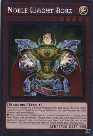 Noble Knight Borz (Platinum Rare) (NKRT-EN009) - Noble Knights of the Round Table Box Set Limited