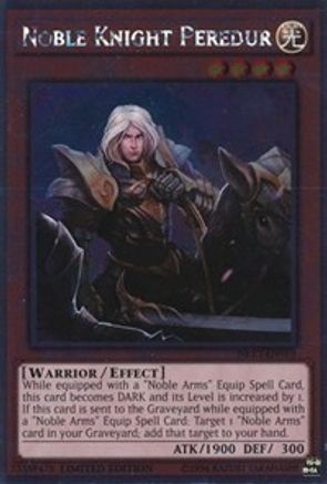 Noble Knight Peredur (Platinum Rare) (NKRT-EN010) - Noble Knights of the Round Table Box Set Limited