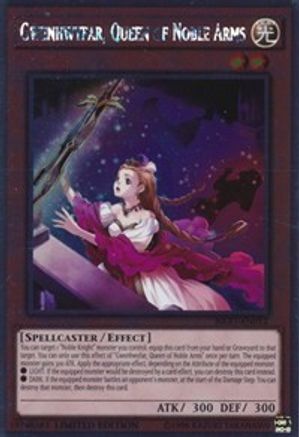 Gwenhwyfar, Queen of Noble Arms (Platinum Rare) (NKRT-EN012) - Noble Knights of the Round Table Box Set Limited