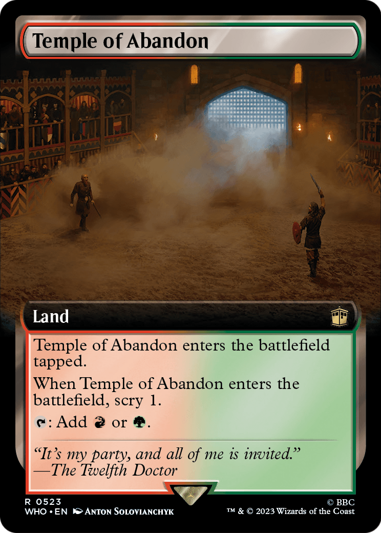Temple of Abandon (Extended Art) (WHO-523) [Doctor Who] Foil