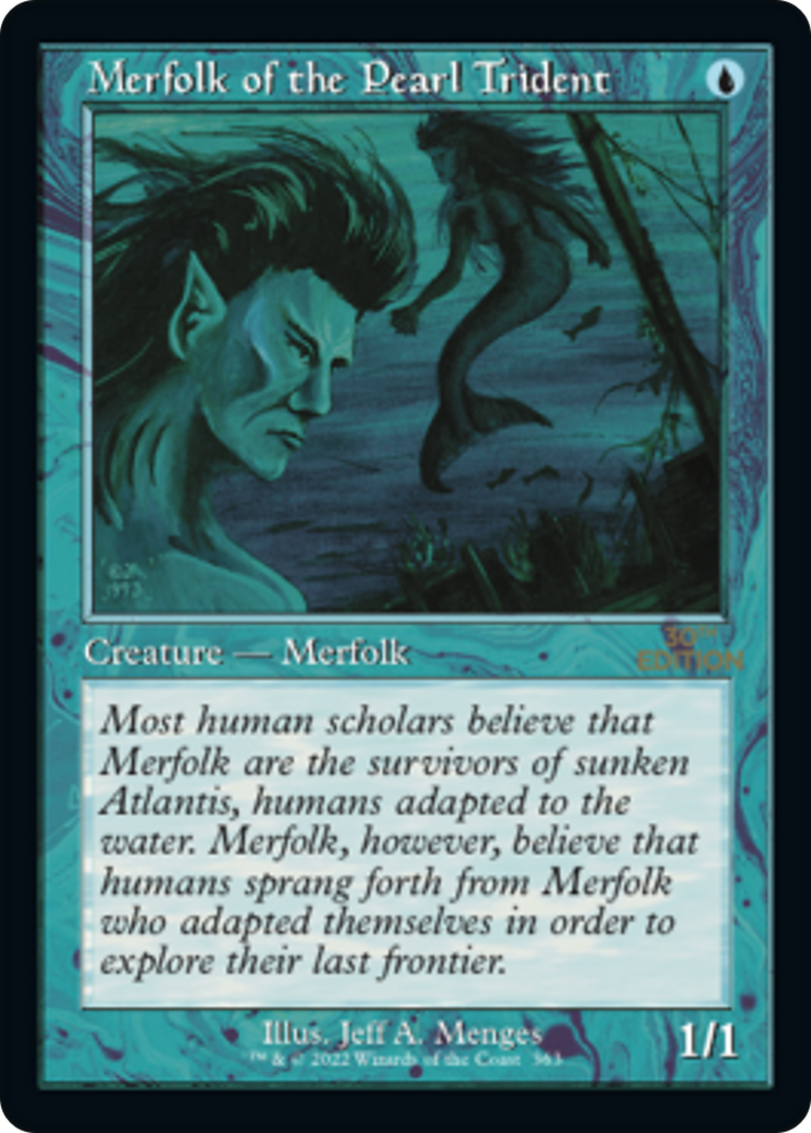 Merfolk of the Pearl Trident (Retro Frame) (30A-363) [30th Anniversary Edition]