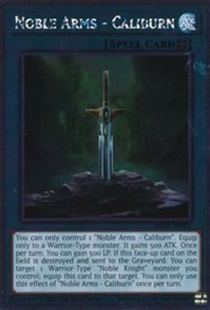 Noble Arms - Caliburn (Platinum Rare) (NKRT-EN021) - Noble Knights of the Round Table Box Set Limited
