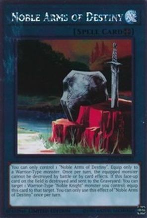 Noble Arms of Destiny (Platinum Rare) (NKRT-EN022) - Noble Knights of the Round Table Box Set Limited