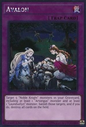 Avalon (Platinum Rare) (NKRT-EN031) - Noble Knights of the Round Table Box Set Limited