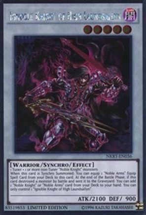 Ignoble Knight of High Laundsallyn (Platinum Rare) (NKRT-EN036) - Noble Knights of the Round Table Box Set Limited
