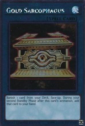 Gold Sarcophagus (Platinum Rare) (NKRT-EN041) - Noble Knights of the Round Table Box Set Limited