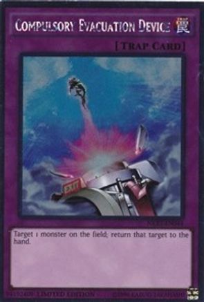 Compulsory Evacuation Device (Platinum Rare) (NKRT-EN044) - Noble Knights of the Round Table Box Set Limited