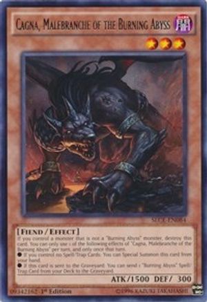 Cagna, Malebranche of the Burning Abyss (Rare) (SECE-EN084) - Secrets of Eternity Unlimited
