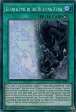 Good & Evil in the Burning Abyss (Super Rare) (SECE-EN086) - Secrets of Eternity 1st Edition