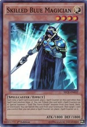 Skilled Blue Magician (Super Rare) (SECE-EN032) - Secrets of Eternity 1st Edition