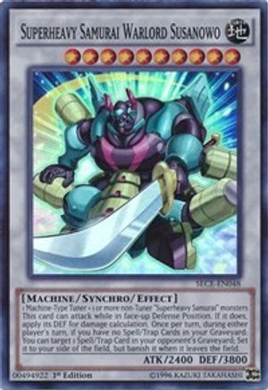 Superheavy Samurai Warlord Susanowo (Super Rare) (SECE-EN048) - Secrets of Eternity 1st Edition