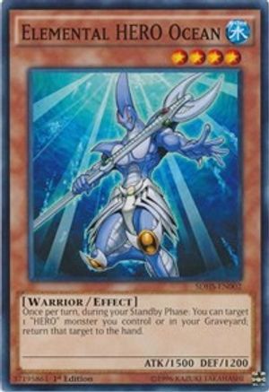 Elemental HERO Ocean (Common) (SDHS-EN002) - Structure Deck: HERO Strike Unlimited