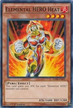 Elemental HERO Heat (Common) (SDHS-EN005) - Structure Deck: HERO Strike 1st Edition