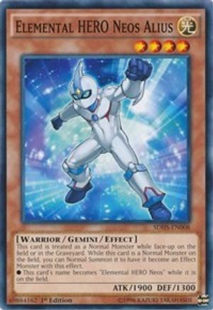 Elemental HERO Neos Alius (Common) (SDHS-EN008) - Structure Deck: HERO Strike Unlimited