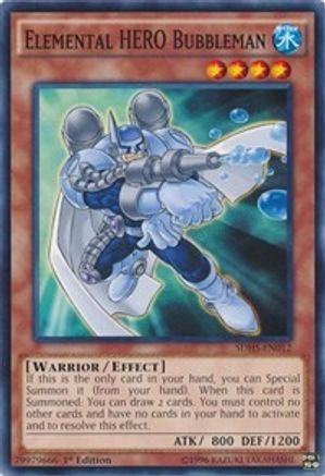 Elemental HERO Bubbleman (Common) (SDHS-EN012) - Structure Deck: HERO Strike Unlimited