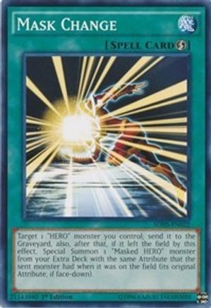 Mask Change (Common) (SDHS-EN022) - Structure Deck: HERO Strike Unlimited