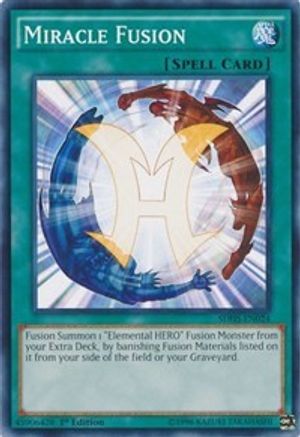 Miracle Fusion (Common) (SDHS-EN024) - Structure Deck: HERO Strike Unlimited