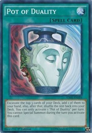Pot of Duality (Common) (SDHS-EN034) - Structure Deck: HERO Strike 1st Edition