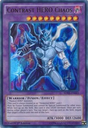 Contrast HERO Chaos (Ultra Rare) (SDHS-EN041) - Structure Deck: HERO Strike Unlimited