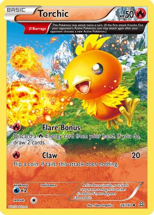 Torchic (Omega) (026/160) [XY  Primal Clash] - Uncommon