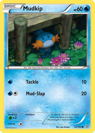 Mudkip (033/160) [XY  Primal Clash] Reverse Holofoil - Common