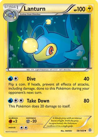 Lanturn (058/160) [XY  Primal Clash] - Uncommon